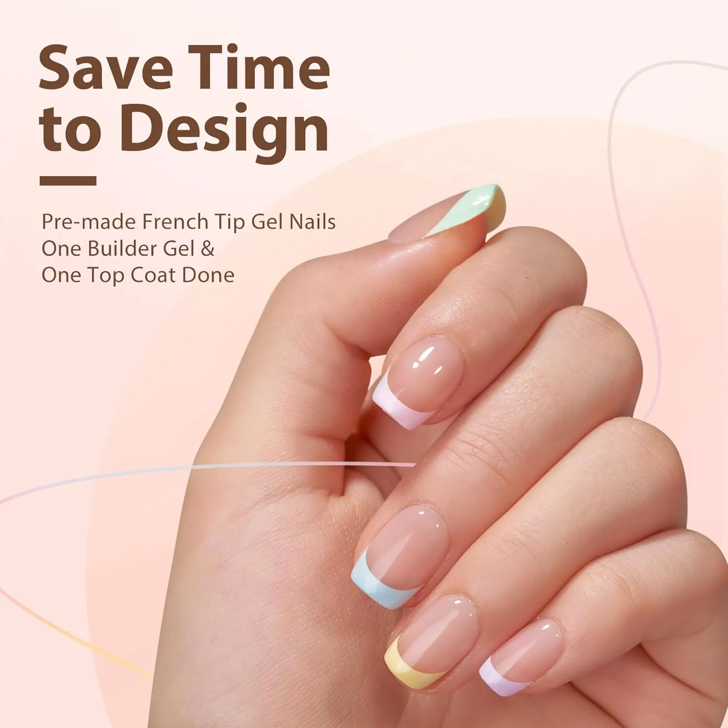 150Pcs French Tip Press on Nails - Acrylic Nail Kit Set