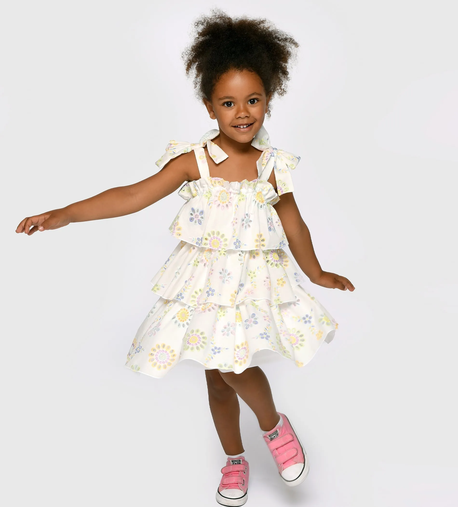 3 Tier Embroidered Dress