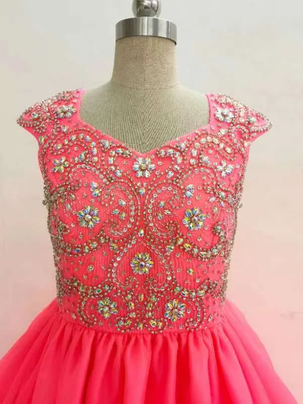 Custom Made Beaded Bodice Exquisite Teen's Formal Wear