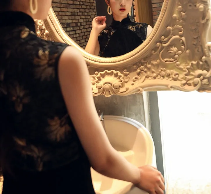 Doris velvet cheongsam (preorder)