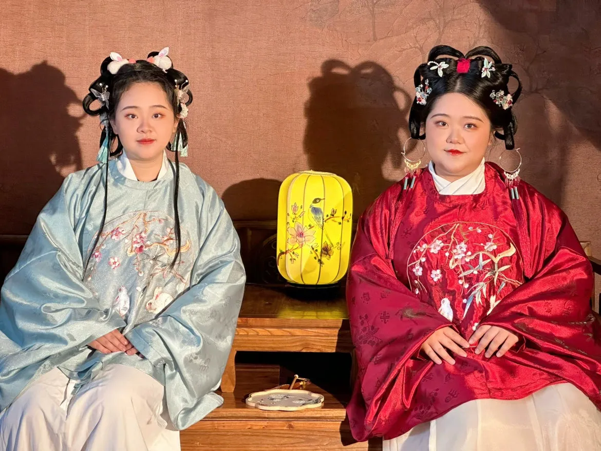 Happy Bunny 幸福小兔 Ming Dynasty Yuanling Ao Round Collar Jacket