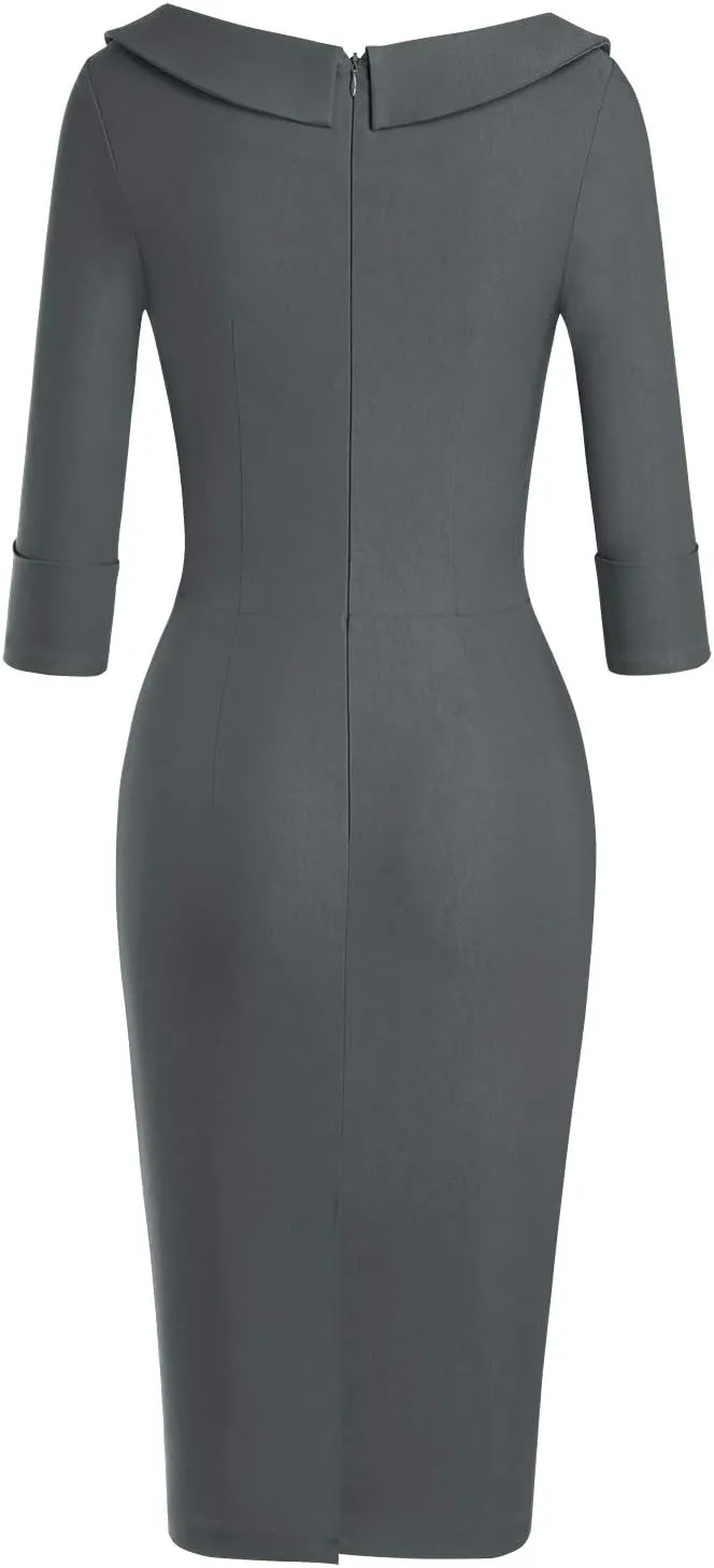 MUXXN Women's Classic Vintage Sweetheart Neckline Cocktail Prom Tea Dress