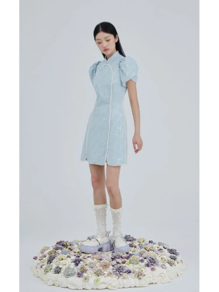 Pearl cheongsam dress【s0000001965】